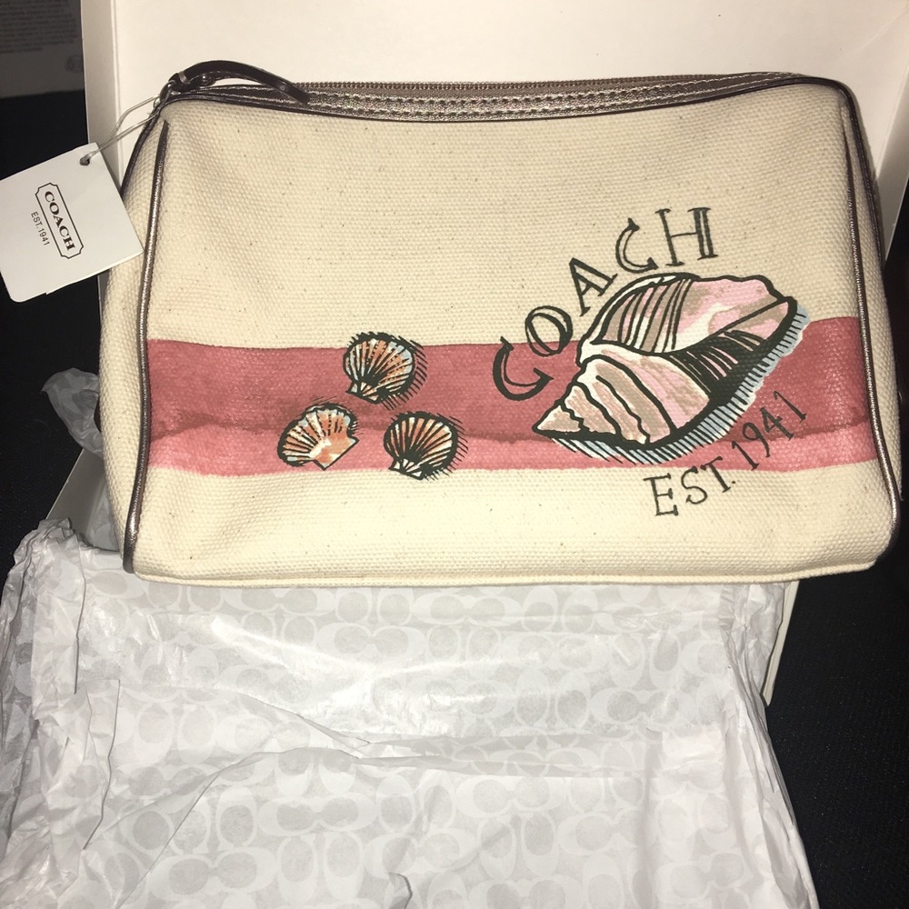 Coach zippered pouch